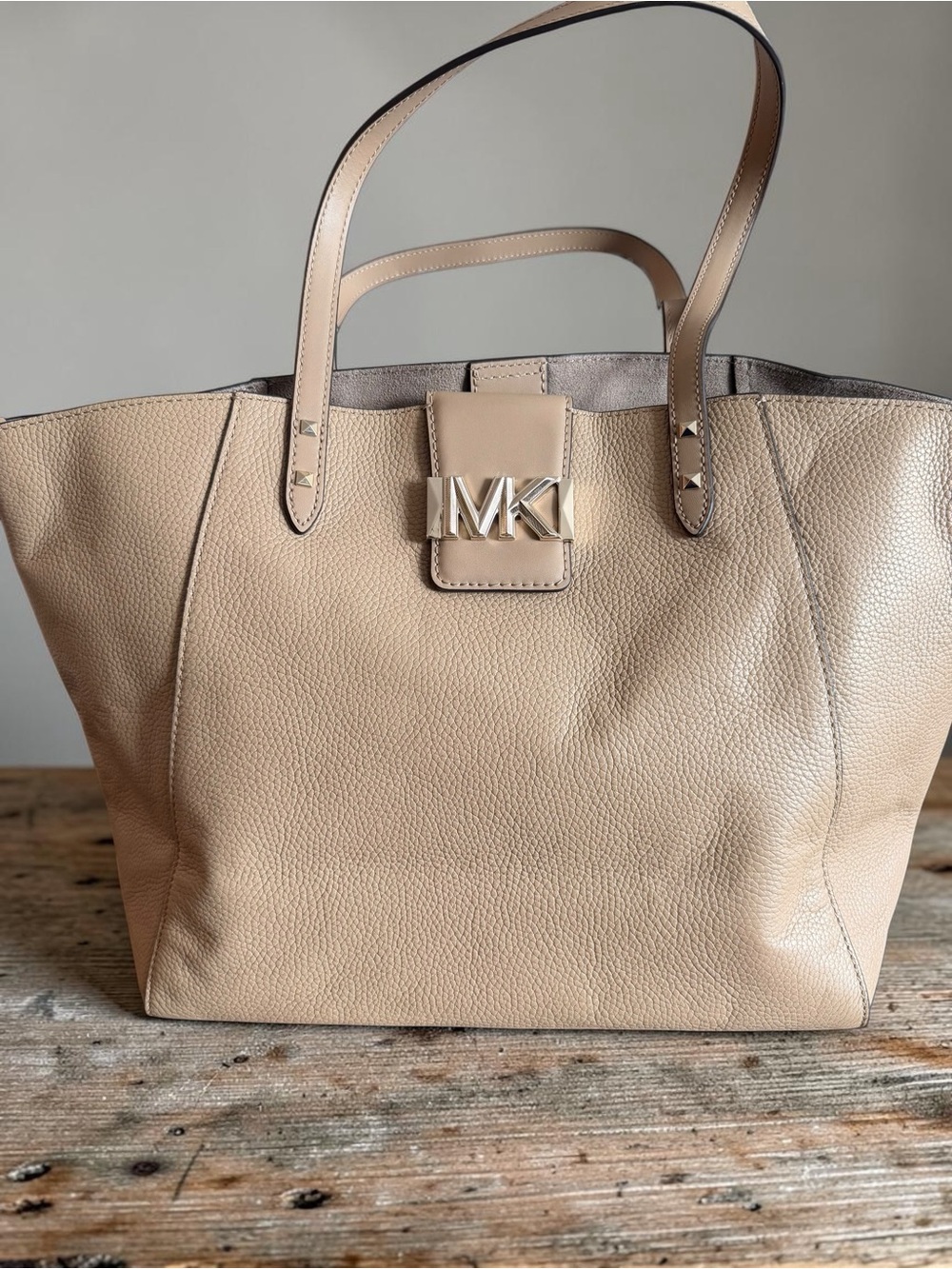 Michael Kors Large Karlie Leather Tote Bag